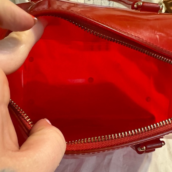 Furla Glossy Red Jelly Candy S Boston Satchel - Picture 5 of 8